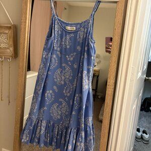 Cute Urban Outfitters floral print blue sundress